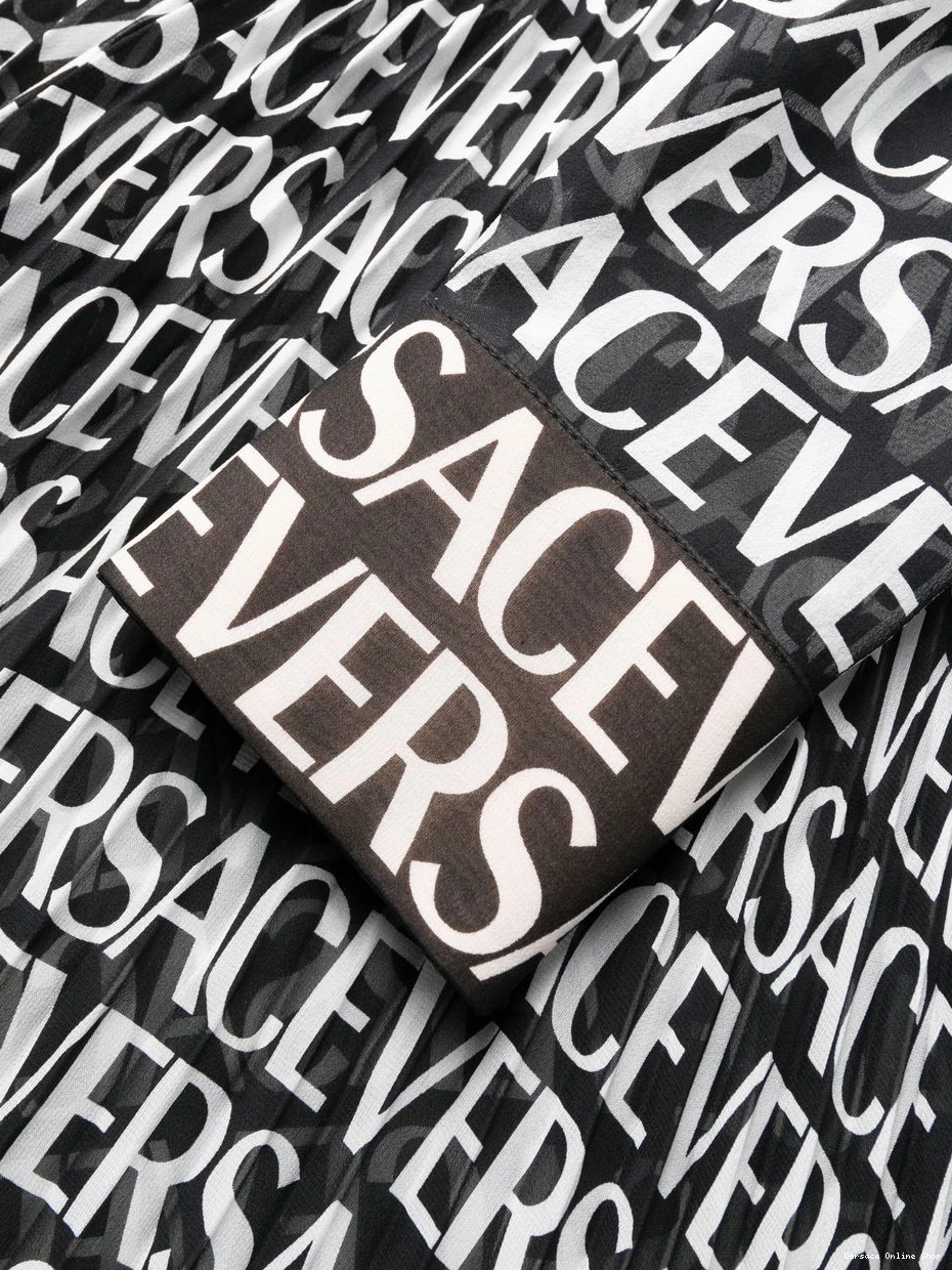 Affordable shirtdress logo-print Women silk Versace 0810